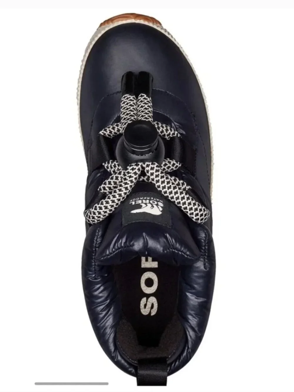 SOREL Out 'N About Puffy Lace Boot Navy Women's size 8.5 Hip Chic‎